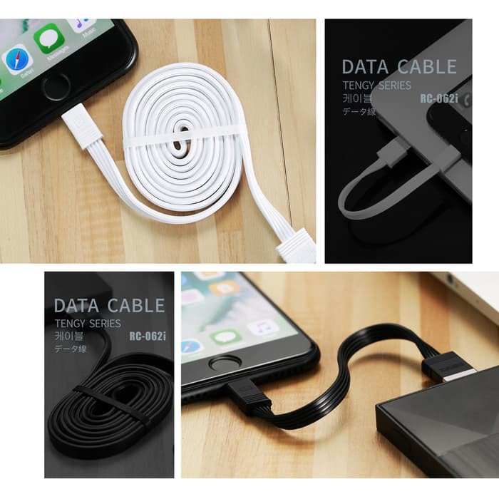 Jual Remax Tengy Series Cable Charging 2in1(1M+0.16M) PVC Material For ...