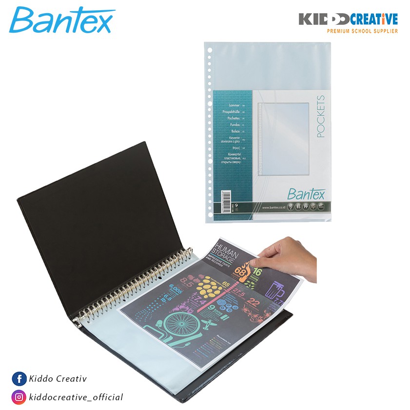 Jual Bantex B5 PP Pockets ( 10 sheets ) Shopee Indonesia