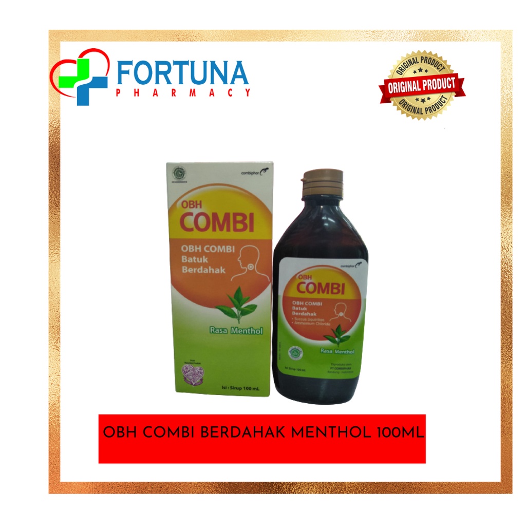 Jual OBH COMBI BATUK BERDAHAK RASA MENTHOL 100 ML | Shopee Indonesia
