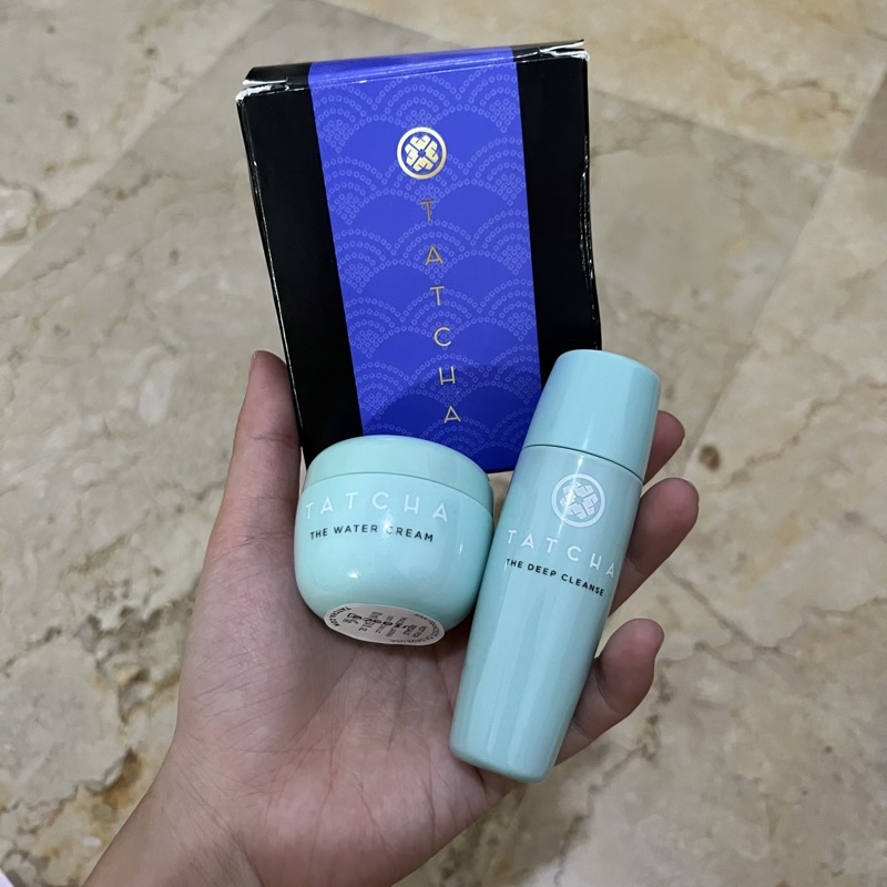 Jual Tatcha - Duo Pack ( The Water Cream 10ml & The Deep Cleanse 25ml ...