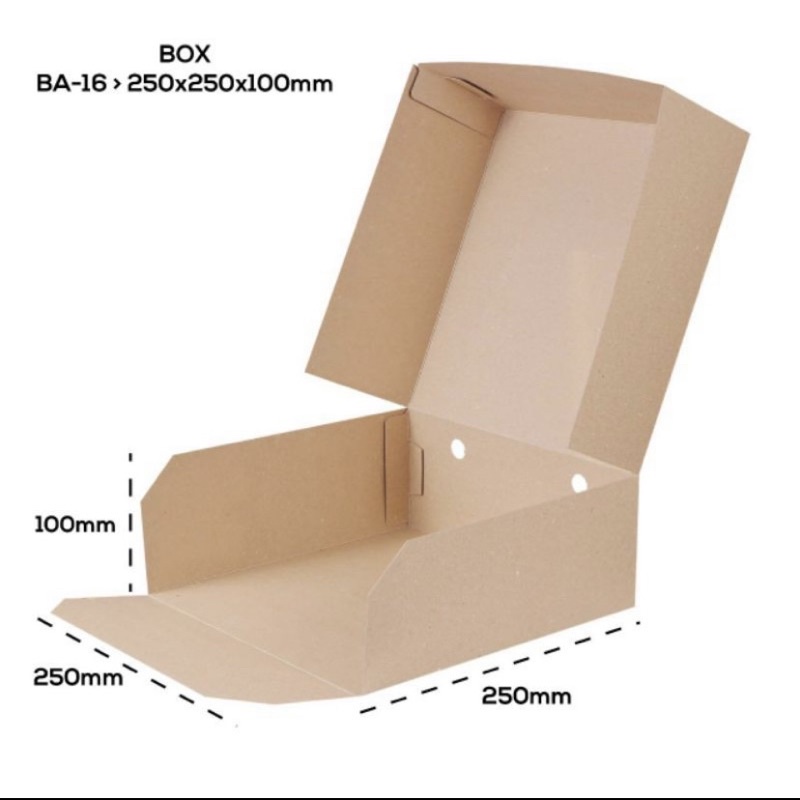 Jual Kotak Kue 25cm Kotak Kraft Box | Shopee Indonesia