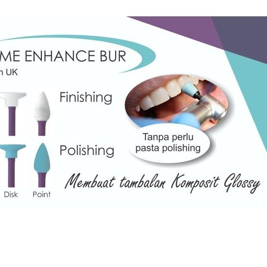 Jual Dental Jaya Dental Enhance Illume White Blue Bur Polishing Finishing Composite Poles // Bur
