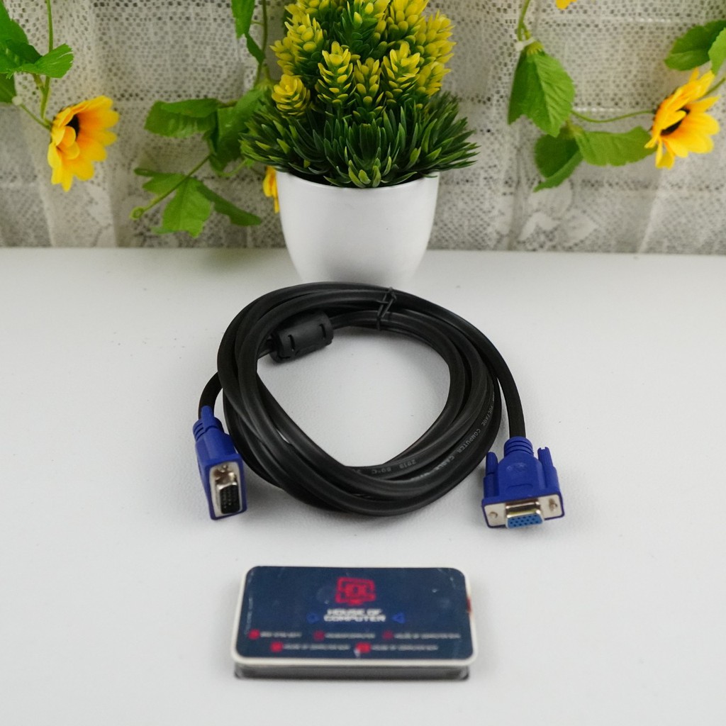 Jual kabel vga extention perpanjangan 3 meter male to female | Shopee ...
