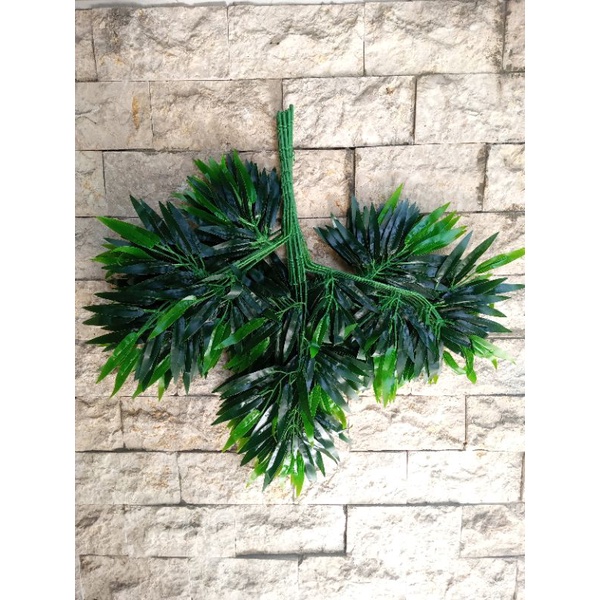 Jual Daun Bambu Dekorasi X3 1 Lusin Backdrop Daun Artificial