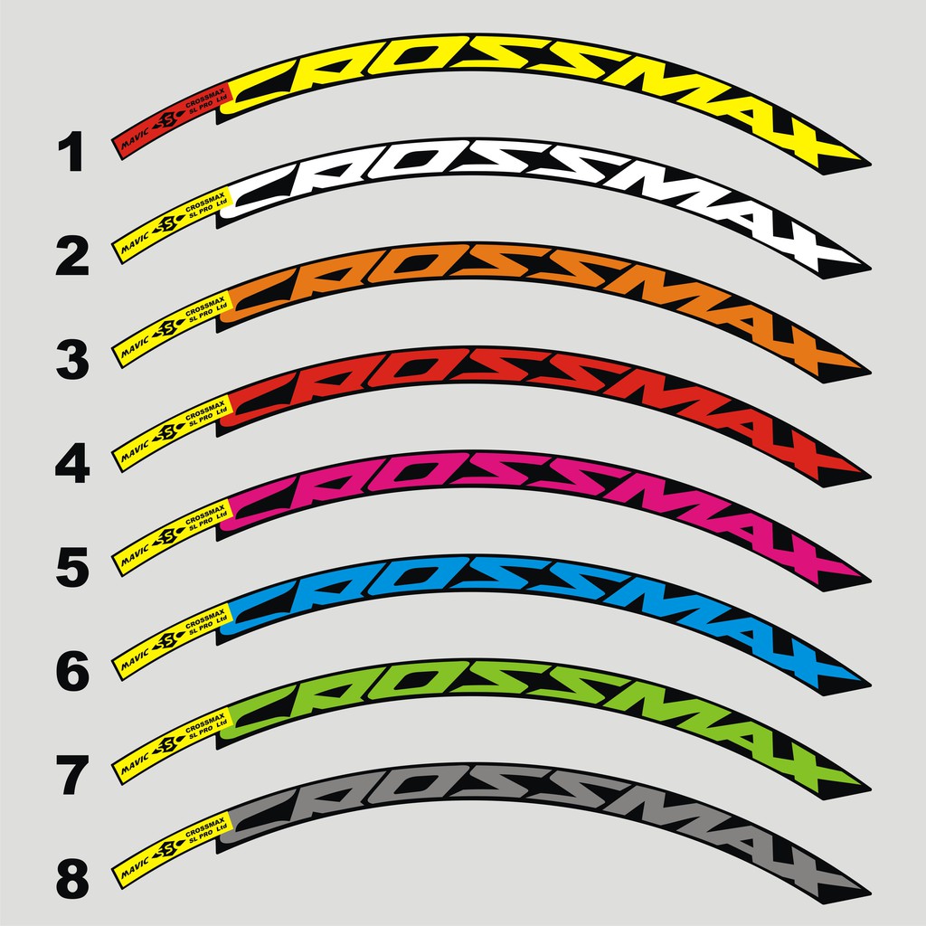 Jual [SEPEDA] Decal Rim's Crossmax Stiker Velg 26-27.5 / Decal Stiker ...