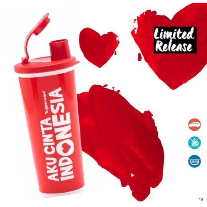 Jual Tupperware Tumbler Merdeka Aku Cinta Indonesia Merah Putih ...