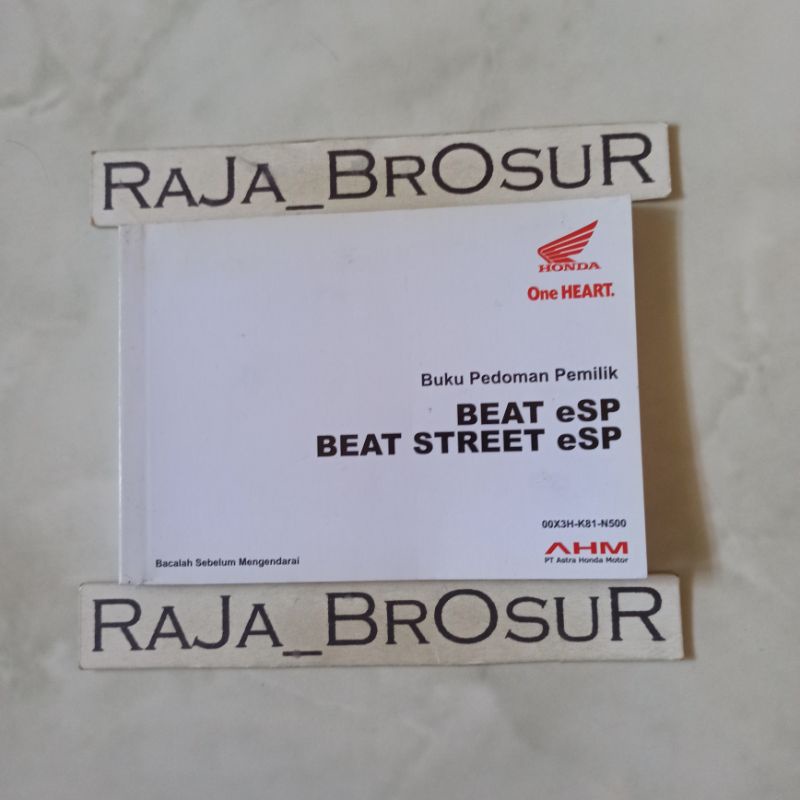 Jual Buku Pedoman Pemilik/Manual Book Honda Beat Esp/Beat Street Esp K81 Shopee Indonesia