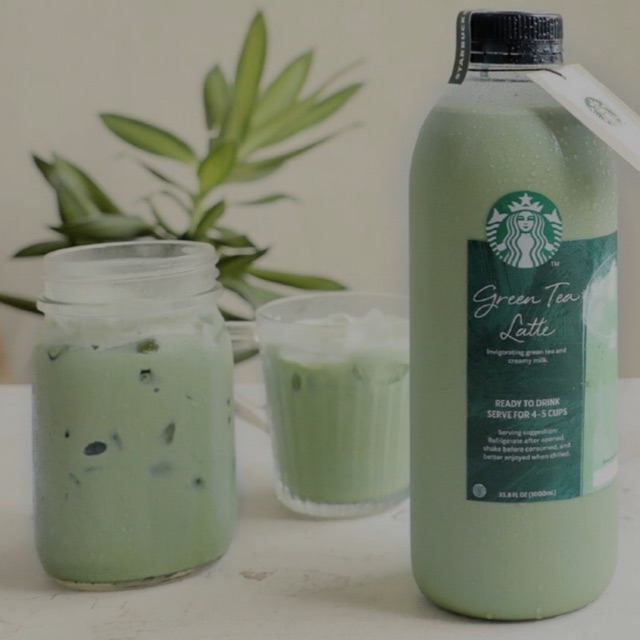 Jual GREEN TEA LATTE Original by Starbucks 1 liter Siap minum [STARBUCKS AT HOME] Shopee