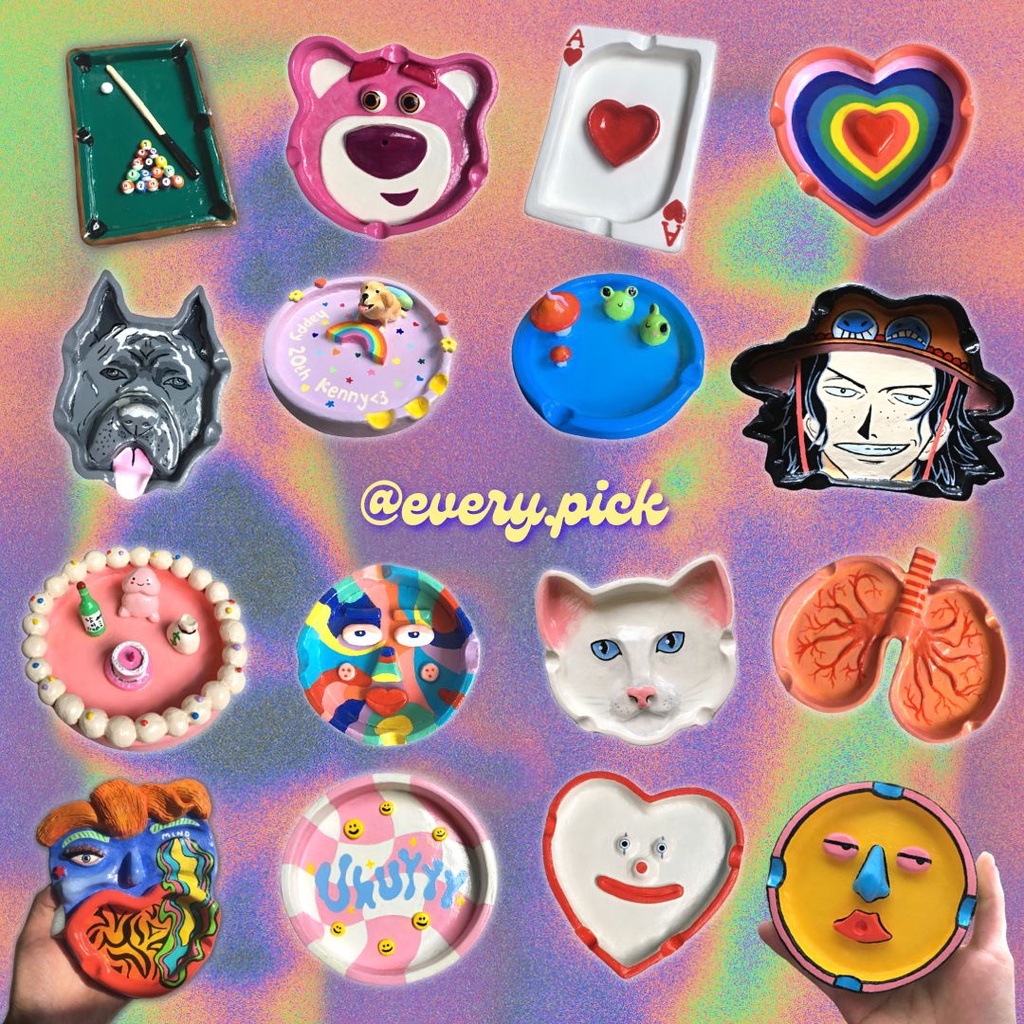 Jual CUSTOM CLAY Ashtray / Asbak / Trinket / Etc Shopee Indonesia