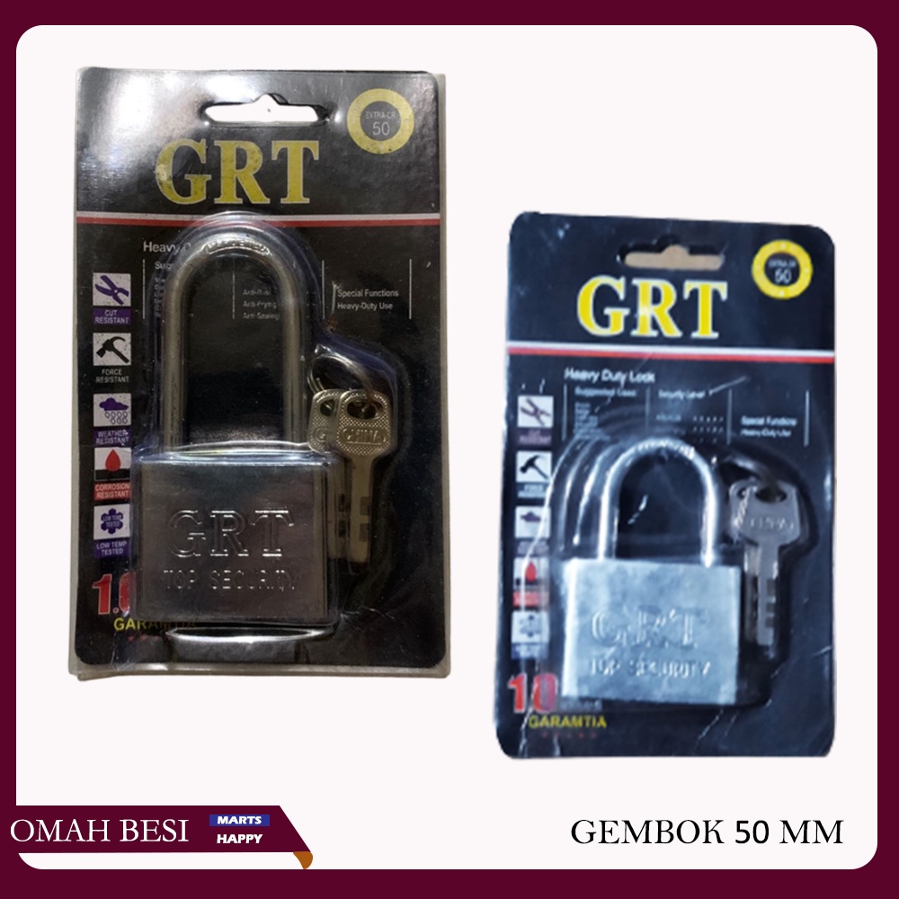 Jual GEMBOK LEHER PANJANG/PENDEK UKURAN 50MM | Shopee Indonesia