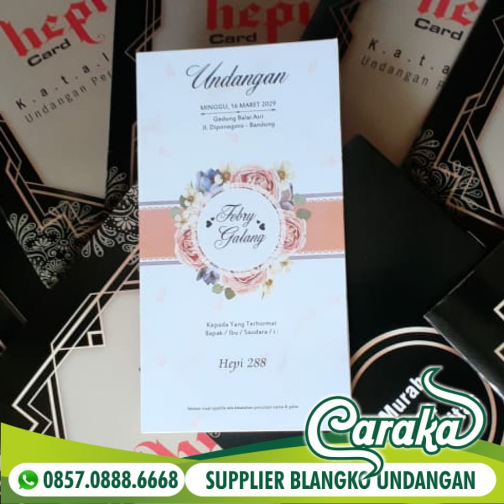 Jual Blangko Undangan Hepi Isi Lembar Harga Murah Tampilan