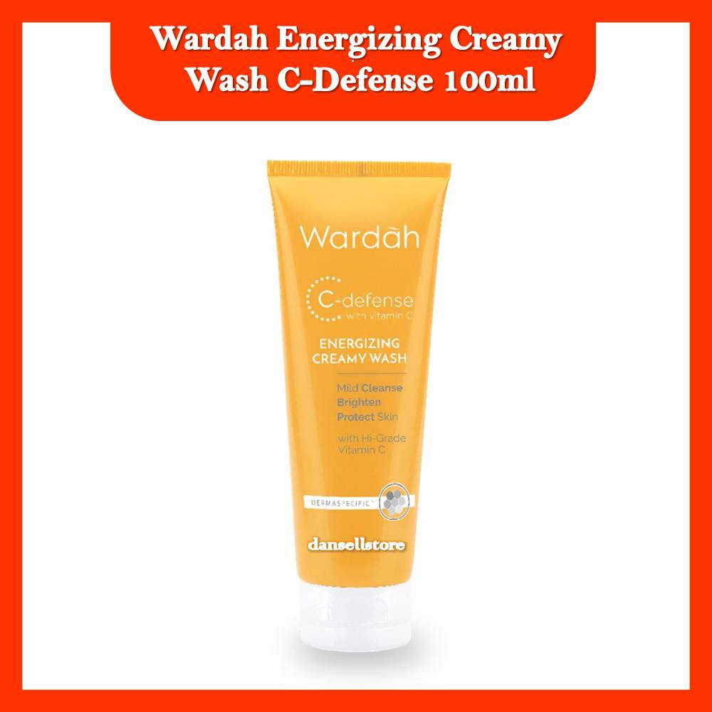 Jual Wardah C Defense Energizing Creamy Facial Face Wash Cleanser 100