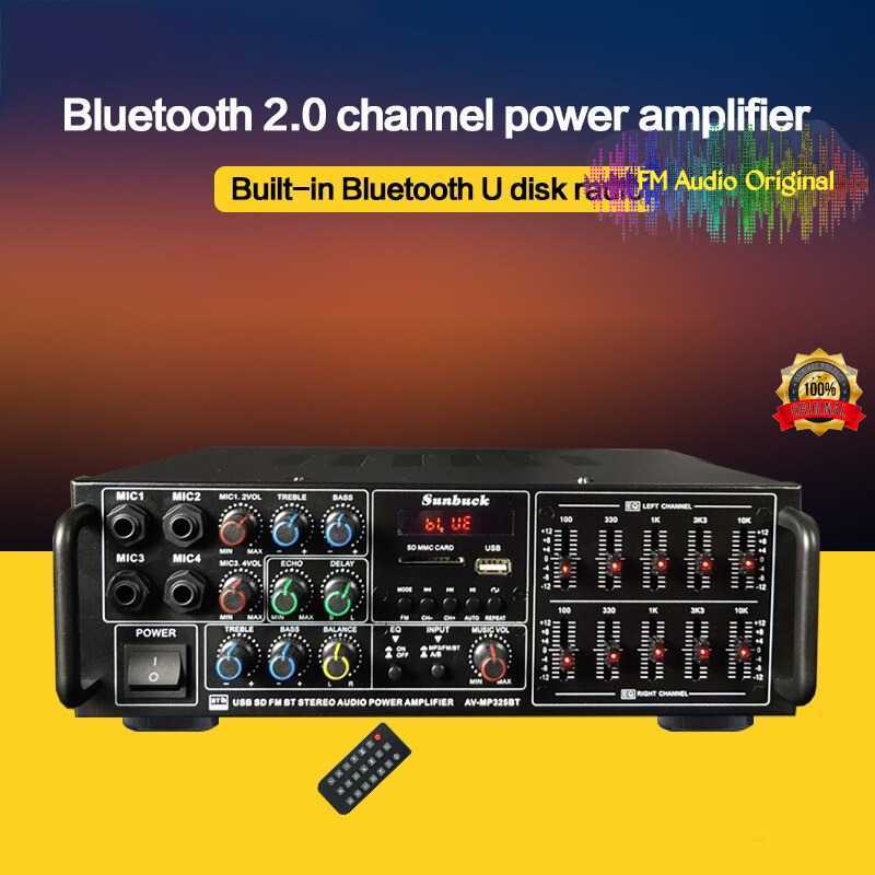 Jual FM Audio Original / Bluetooth EQ Audio Amplifier Home Theater 2x200W Ampli Karaoke
