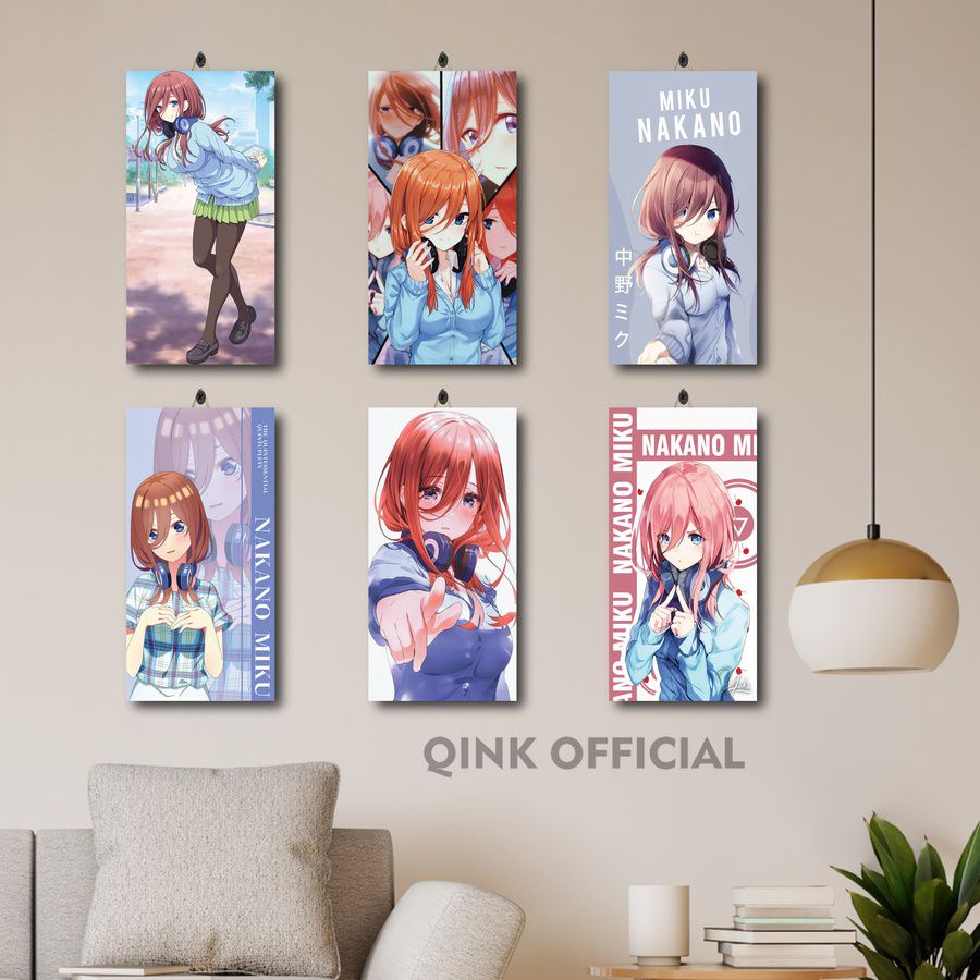 Jual HIASAN KAMAR COWOK ANIME MIKU NAKANO WALLPAPER GOTOUBUN 15X30 ...