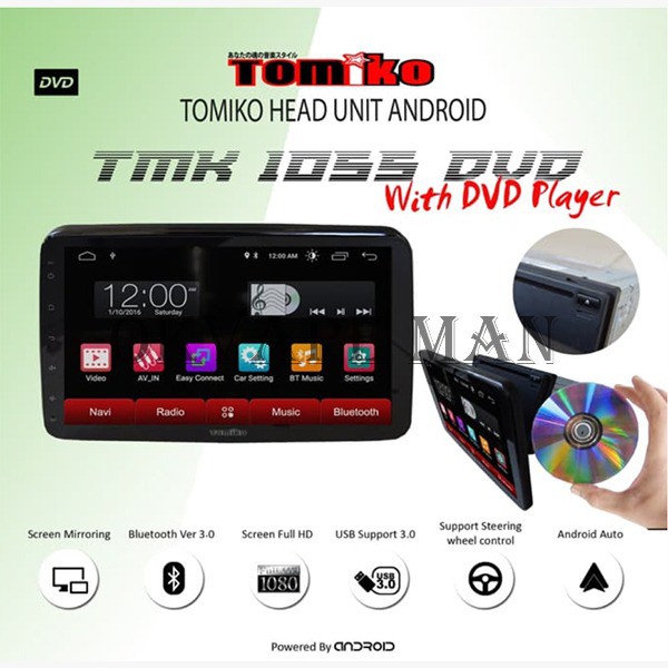 Jual Tomiko Head Unit Android G Sim Card Inch Universal Tl Dvd