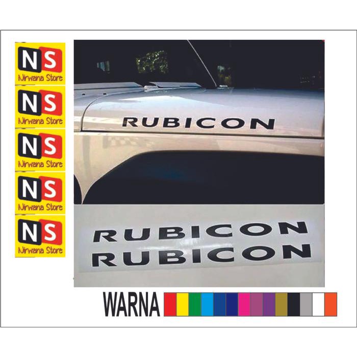 Jual Stiker/sticker cutting rubicon jeep | Shopee Indonesia