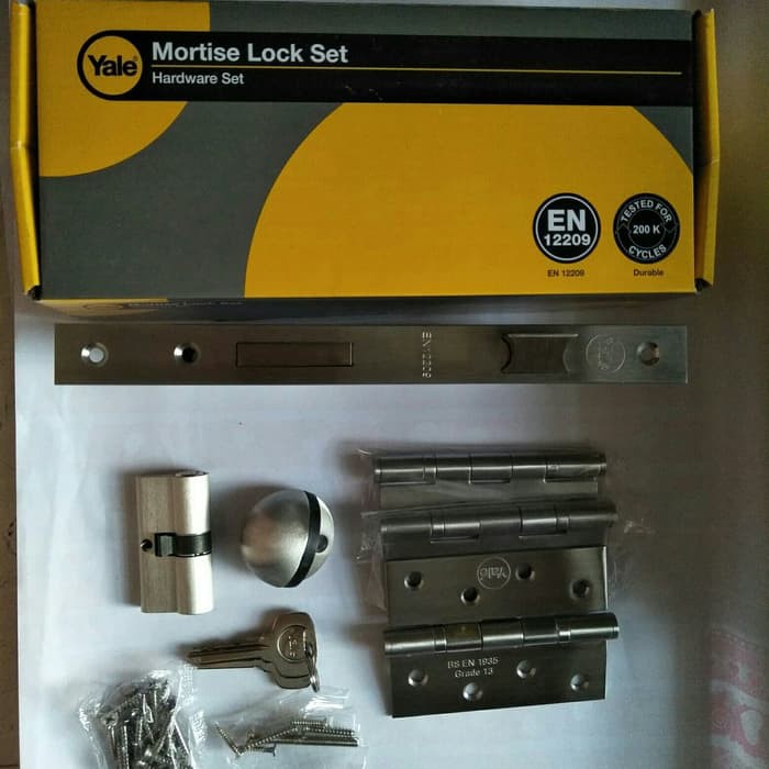 Jual Bodi kuncikunci pintumortise lock YALE (komplit engsel dan ...