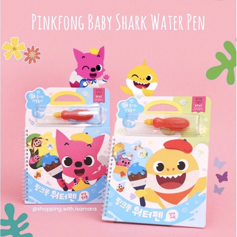 Jual Pinkfong Baby Shark Water Pen (Coloring with Water) Book / Buku