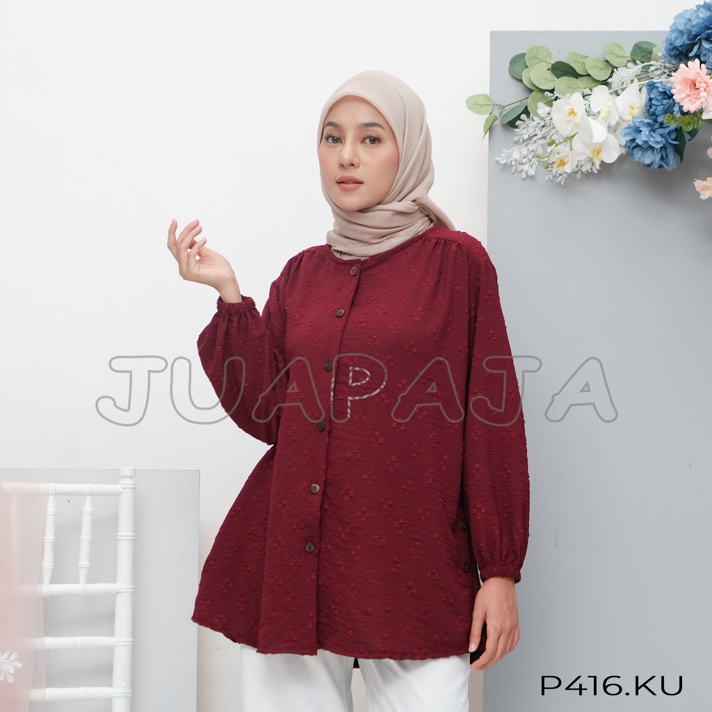 Jual Baju Atasan Wanita Polos Krinkel Terbaru Kekinian Outfit Cewek