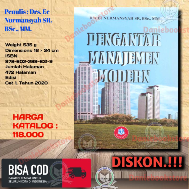 Jual Buku Pengantar Manajemen Modern Nurmansyah .| Alfabeta | Shopee ...