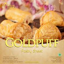 Jual GOLD PUFF PASTRY ukuran 24x24 cm isi 4 lembar 750 gr | Shopee ...