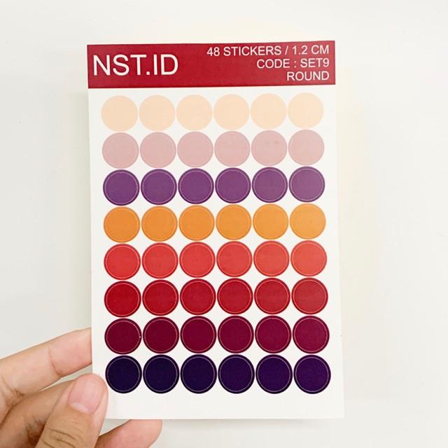 Jual STIKER DOT/BULAT COLOR PALETTE SCRAPBOOK DIY Bujo Diary Tumblr ...