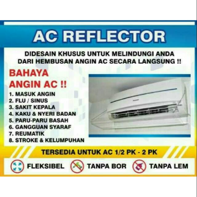 Jual Penahan Angin AC / AC Reflector - Akrelik / AC Shield - Talang AC ...