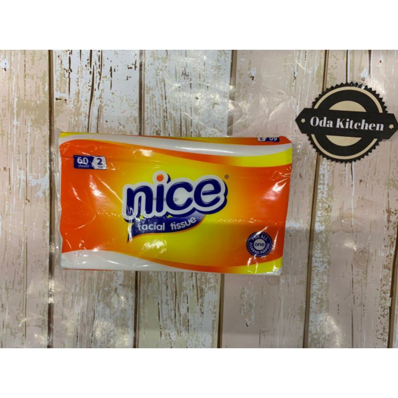 Jual TISSUE NICE FACIAL TRAVEL PACK 60 sheets 2ply | Shopee Indonesia