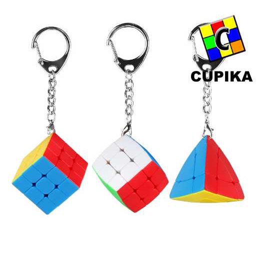 Jual Cube Puzzle Keychain Shengshou Triangle PYRAMINX Piramid Gantungan ...