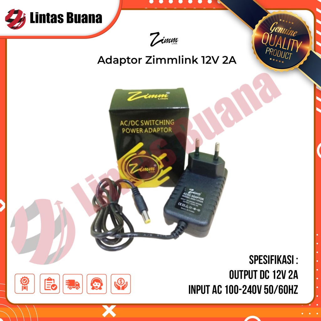 Jual Adaptor Zimmlink Dc Volt Ampere Shopee Indonesia