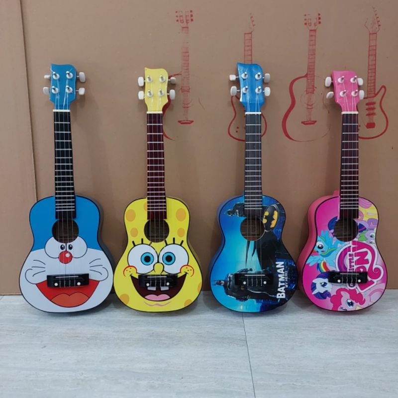 Jual Ukulele senar 4 karakter/ kartun murah packing AMAN dan BERGARANSI jika rusak Shopee