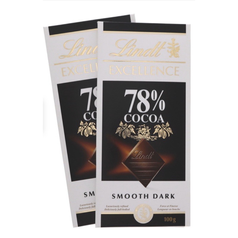 Jual Lindt chocolate 78 smooth dark 100 gr Shopee Indonesia