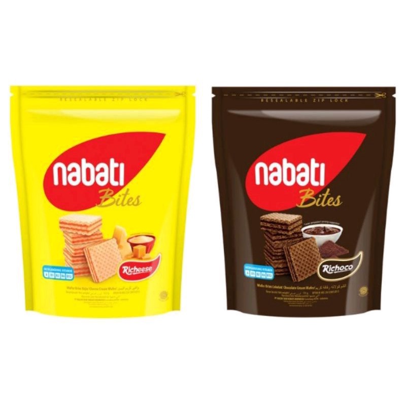 Jual Snack Biskuit Nabati Bites Wafer Ziplock Pouch 115 gr | Shopee ...