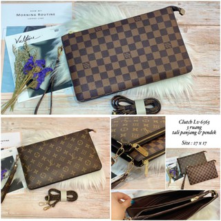 Lv Clutch Inventpdr maieaniandeeen1854 malletra paris, Fesyen Wanita, Tas &  Dompet di Carousell