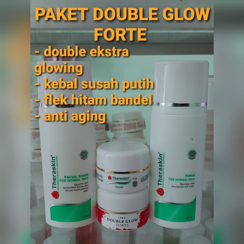 Jual PAKET DOUBLE GLOW FORTE ||CREAM WAJAH S…