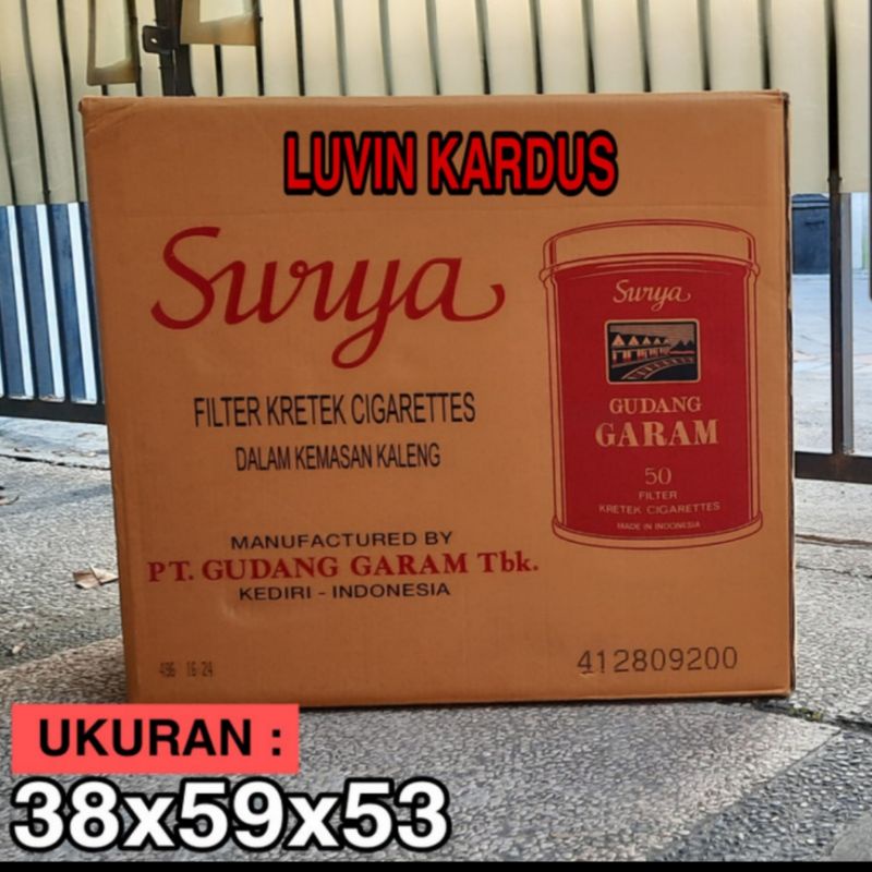Jual KARDUS BOX BESAR GUDANG GARAM KALENG PACKING JUMBO | Shopee Indonesia