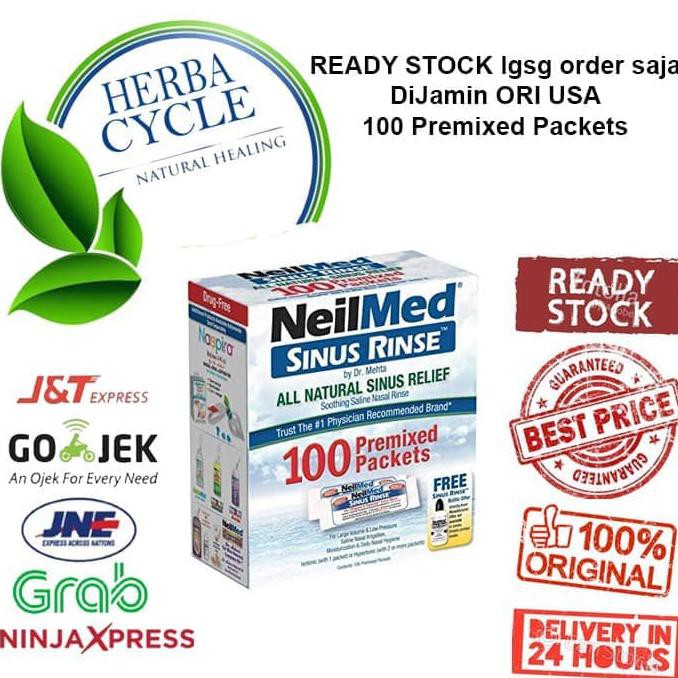 Jual Neilmed Sinus Rinse packs premix 100 pc ( cuci hidung sinusitis