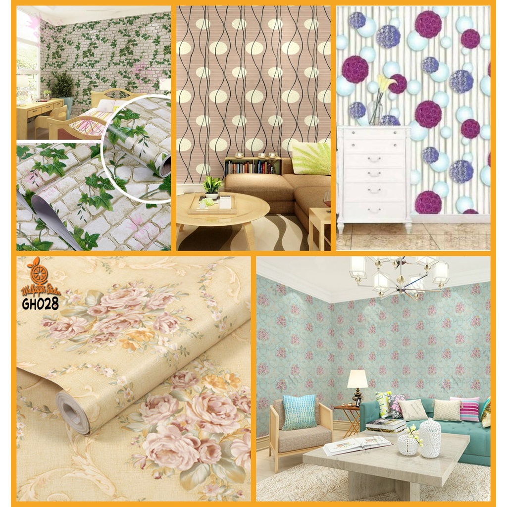 Jual Wallpaper Stiker Dinding Wallstiker Motif ALL BEST SELLER