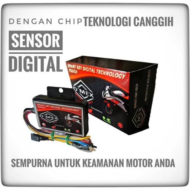 Jual SMARTKEY DIGITAL PENGAMAN MOTOR DENGAN SENSOR DIGITAL ALARM SYSTEM ...