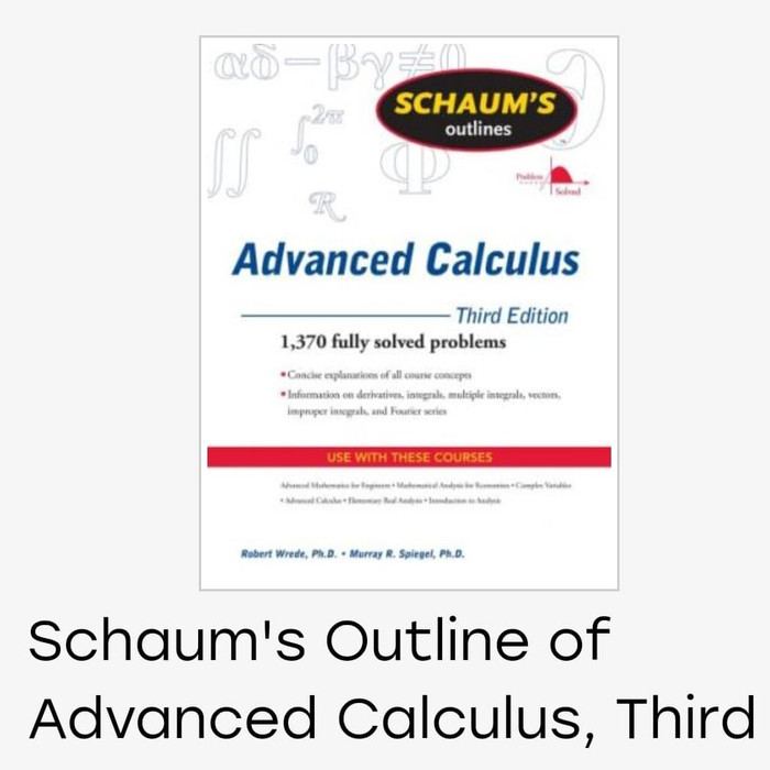 Jual Buku Schaum's Outlines Advanced Calculus Third Edition | Shopee ...