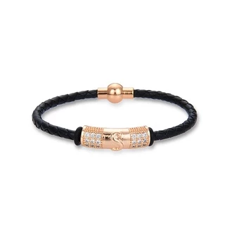 HYL JEWELRY COD COD Couple Gelang huruf titanium lapis emas bola kristal berlian xuping Perhiasan perak 65 1