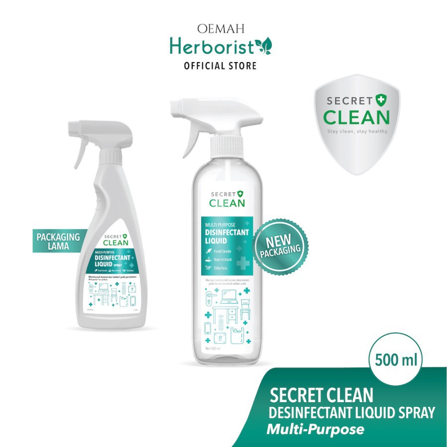 Jual Secret Clean Food Grade Disinfectant Liquid 500ml | Shopee Indonesia