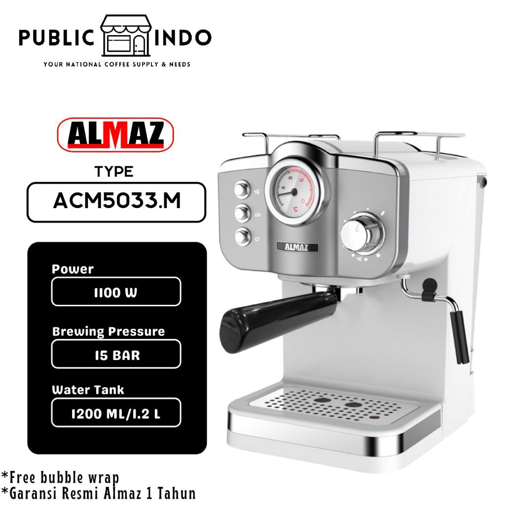 Jual Almaz Acm M Mesin Kopi Espresso With Naked Portafilter