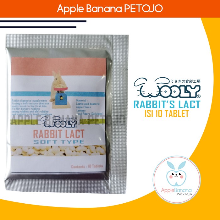 Jual Ioo3Y01 Vitamin Pencernaan Kelinci Wooly Rabbit Lact Soft 10 Butir ...