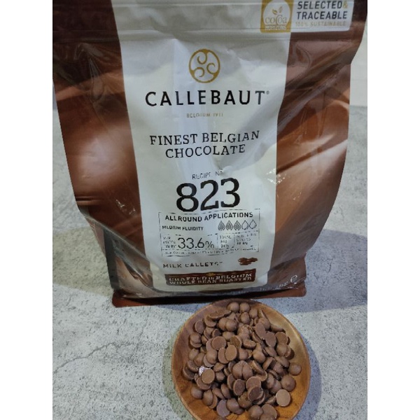 Jual CALLEBAUT 823 MILK CHOCOLATE 33.6 % - 1 KG | Shopee Indonesia