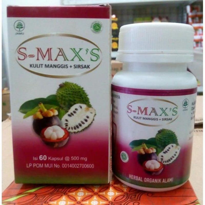 kapsul S-MAXS kulit manggis plus daun sirsak INAYAH