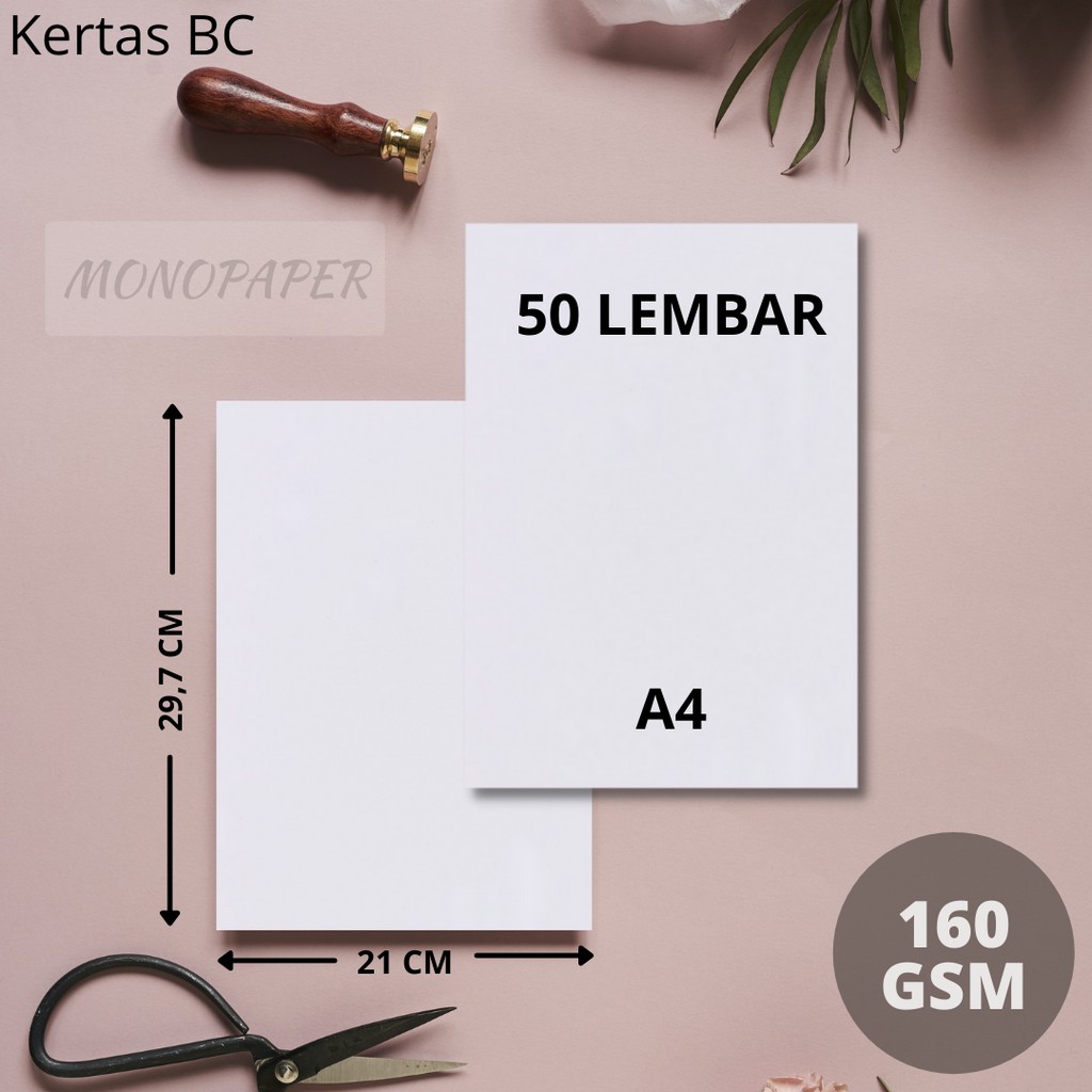 Jual Kertas Bc Brief Card 160gsm A4 Manila Sertifikat Piagam