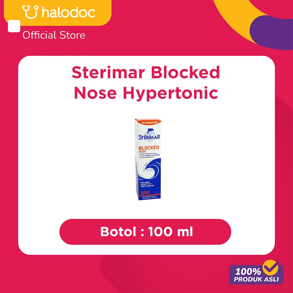 Jual Sterimar Blocked Nose Hypertonic 100 ml | Shopee Indonesia