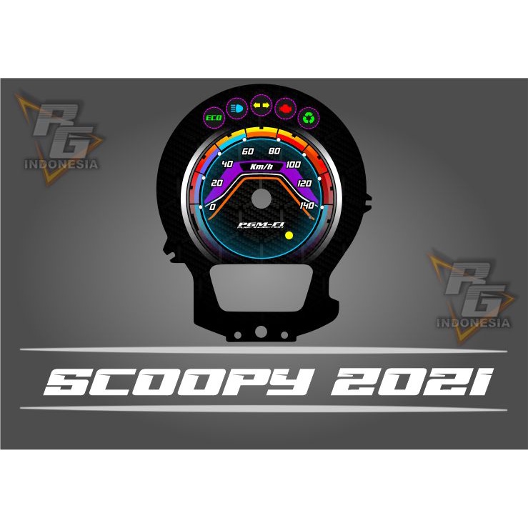 Jual papan speedometer custom scoopy 2021 panel spido meter scoopy 2021 ...