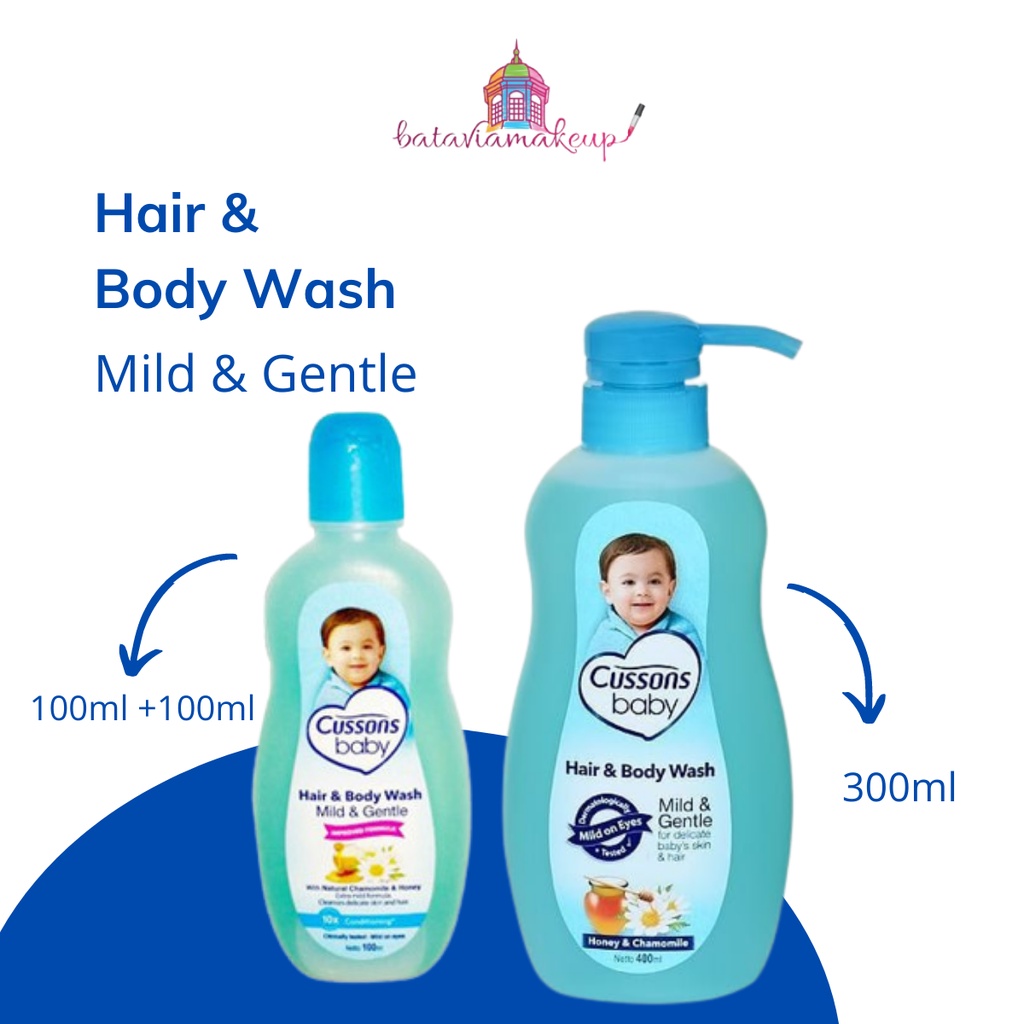 Jual Cussons Baby Hair & Body Wash Mild & Gentle 100+100ML/Cusson Sabun